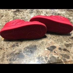 Red toddler Adidas size 8